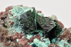 Minerál MALACHIT pseudomorfóza po AZURITU