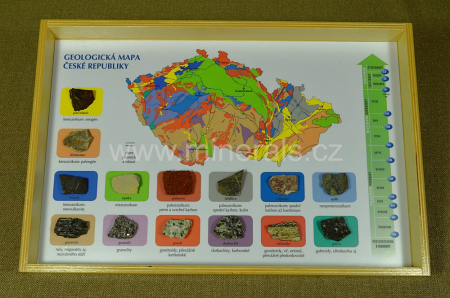 Obrázek GEOLOGICKÁ MAPKA S HORNINAMI